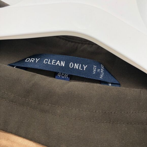 Ralph Ralph Lauren Mens Trench Coat 46 R Wool Blnd Removable Zip Out Liner Green - Picture 4 of 11